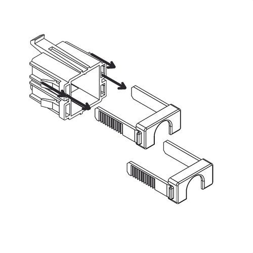 Brida cable USB XBTGT4/5/6/7 con referencia XBTZGCLP2 de la marca SCHNEIDER ELECTRIC.