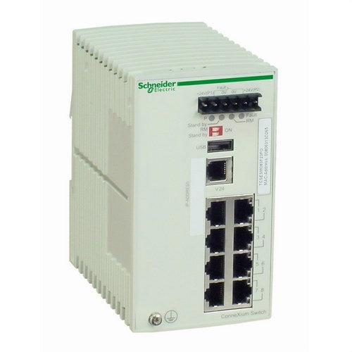 Interruptor GestProf_8x100TXRJ45 con referencia TCSESM083F23F0 de la marca SCHNEIDER ELECTRIC.