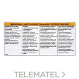 Juego etiquetas de alerta de seguridad (12u) con referencia 88069 de la marca SCHNEIDER ELECTRIC.