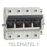 Seccionador tetrapolar 50A con referencia GK1EX de la marca SCHNEIDER ELECTRIC.