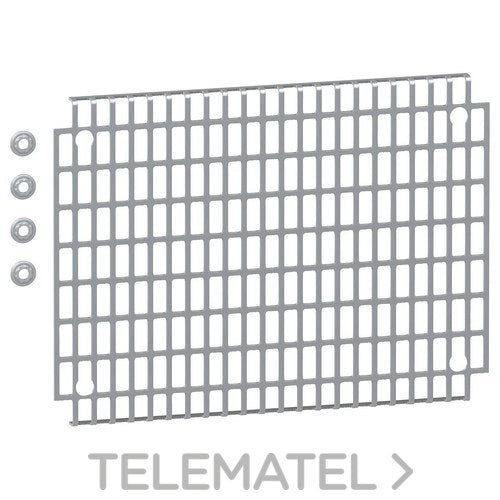 Placa montaje TELEQUICK 360x534mm acero cincado con referencia AM1PA3050 de la marca SCHNEIDER ELECTRIC.