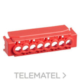 Tapa protección IP2 bornes 4/8 agujeros rojo con referencia 13584 de la marca SCHNEIDER ELECTRIC.