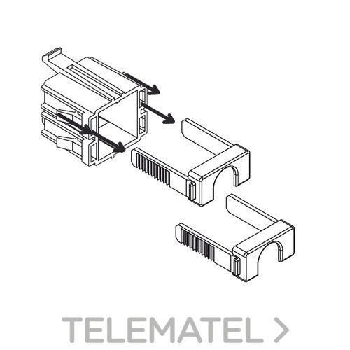 Brida cable USB XBTGT4/5/6/7 con referencia XBTZGCLP2 de la marca SCHNEIDER ELECTRIC.