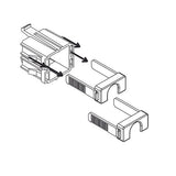 Brida cable USB XBTGT4/5/6/7 con referencia XBTZGCLP2 de la marca SCHNEIDER ELECTRIC.