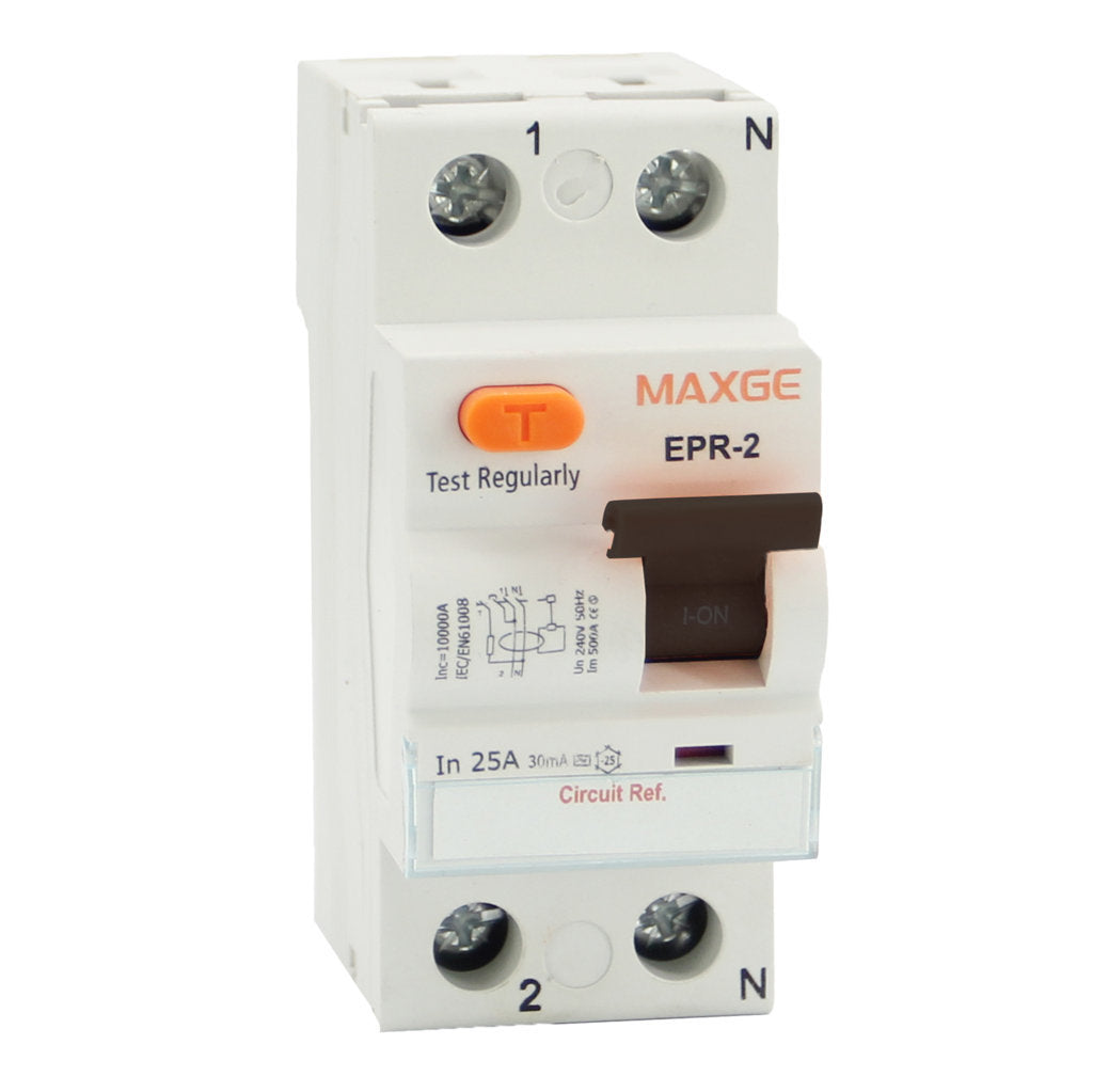 Diferencial 2P, 40A, 30mA. Clase AC. 6kA MAXGE