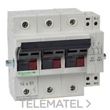 Seccionador tripolar 50A con referencia GK1EW de la marca SCHNEIDER ELECTRIC.