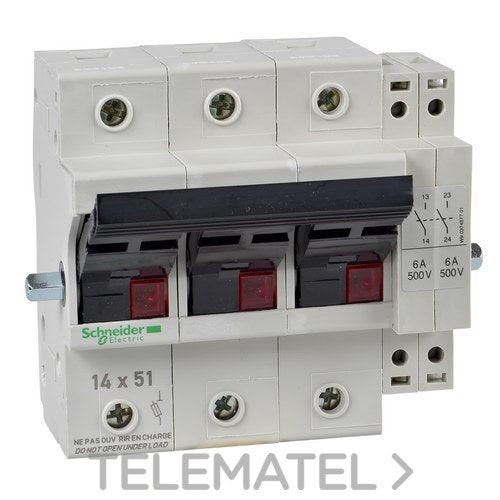 Seccionador tripolar 50A con referencia GK1EW de la marca SCHNEIDER ELECTRIC.