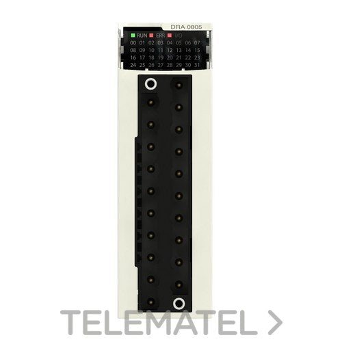 Módulo de salida discreta M340 relé 8 SD con referencia BMXDRA0805H de la marca SCHNEIDER ELECTRIC.