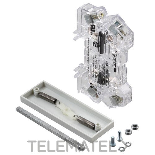 Contacto auxiliar señalización 1 NC+1 NA lado frontal/derecha 50/400V con referencia GS1ANT11 de la marca SCHNEIDER ELECTRIC.