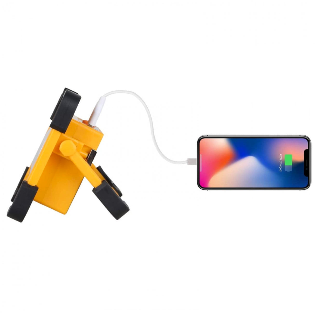 Foco Proyector Solar Led Portátil Con Batería Power Bank 30W LEDME